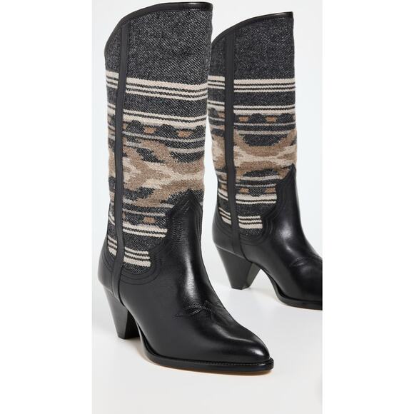 Isabel Marant Lijita Western Boot in Faded Black 38 - Picture 1 of 7